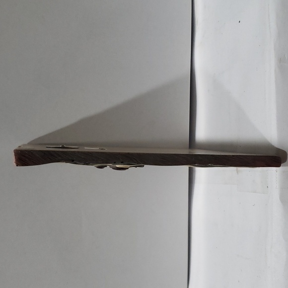 GANZ Wall Tile Art; Cross, Leaves & Daisies. Yellow/Brown/Greens EUC - Picture 2 of 8